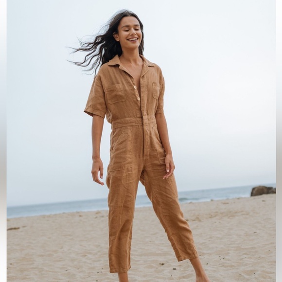 MATE the label Linen Jumpsuit - Picture 1 of 6